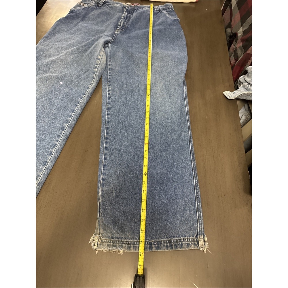 OTB Carpenter Wide Baggy Denim Jeans Men Skater Grunge Vintage JNCO Style 36x31 - Picture 11 of 16